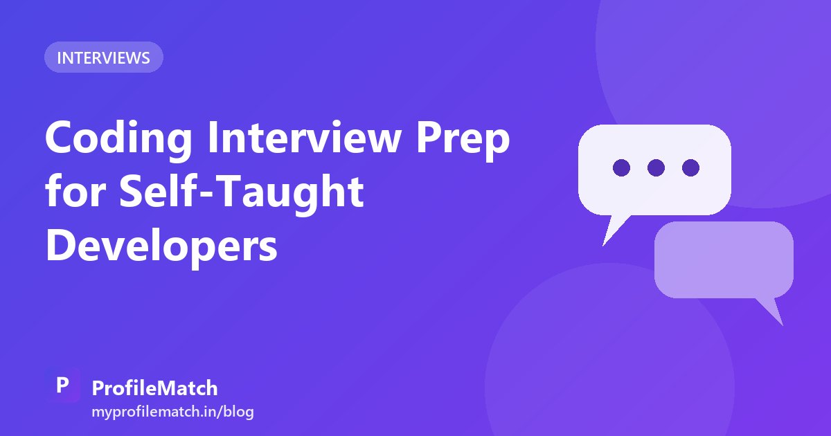 Cover illustration for the article: Coding Interview Prep for Self-Taught Developers