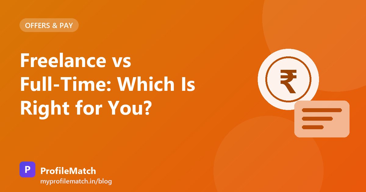 Cover illustration for the article: Freelance vs Full-Time: Which Is Right for You?