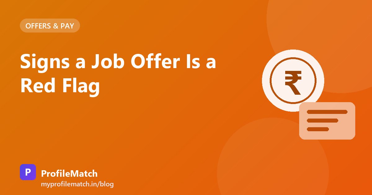 Cover illustration for the article: Signs a Job Offer Is a Red Flag
