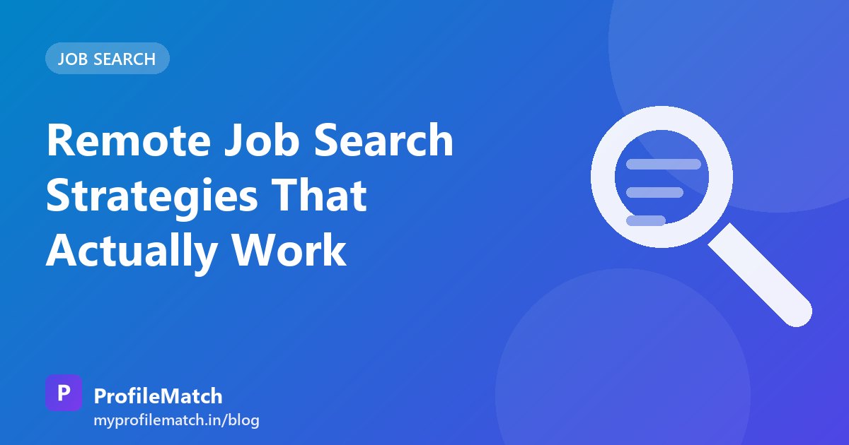 Cover illustration for the article: Remote Job Search Strategies That Actually Work