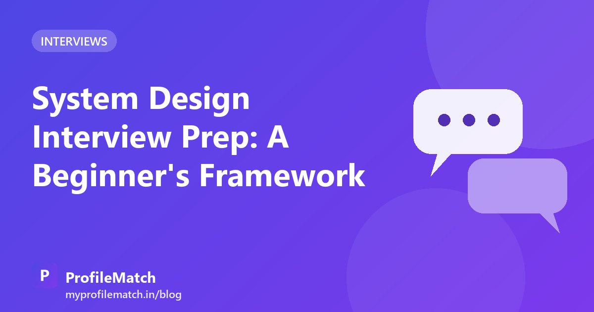 Cover illustration for the article: System Design Interview Prep: A Beginner's Framework