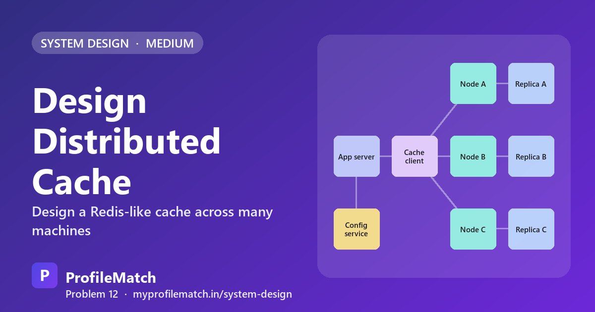 Cover illustration: Design a Distributed Cache: Consistent Hashing, LRU and Hot Keys