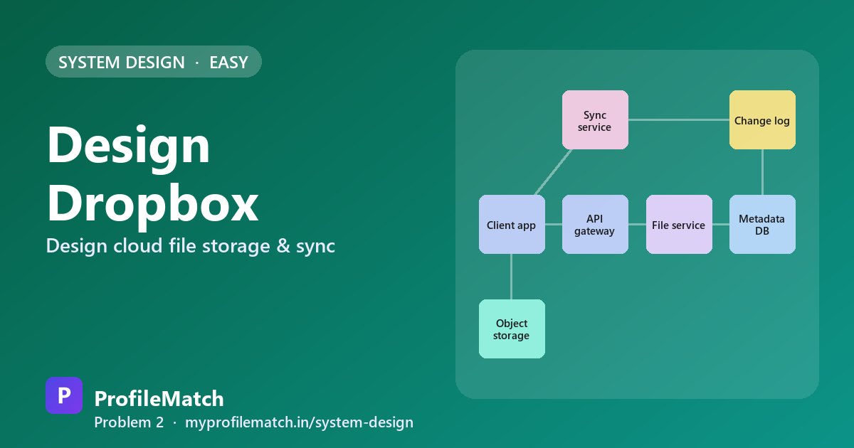 Cover illustration: Design Dropbox: Cloud File Storage and Multi-Device Sync