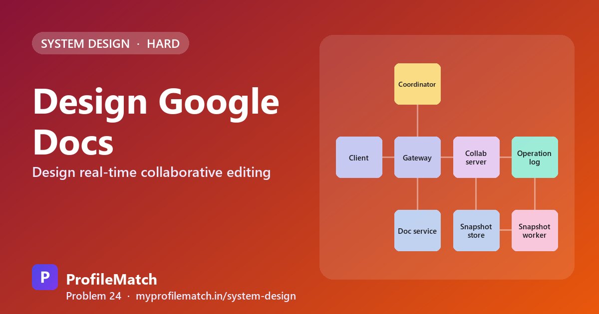 Cover illustration: Design Google Docs: Real-Time Collaborative Editing with OT
