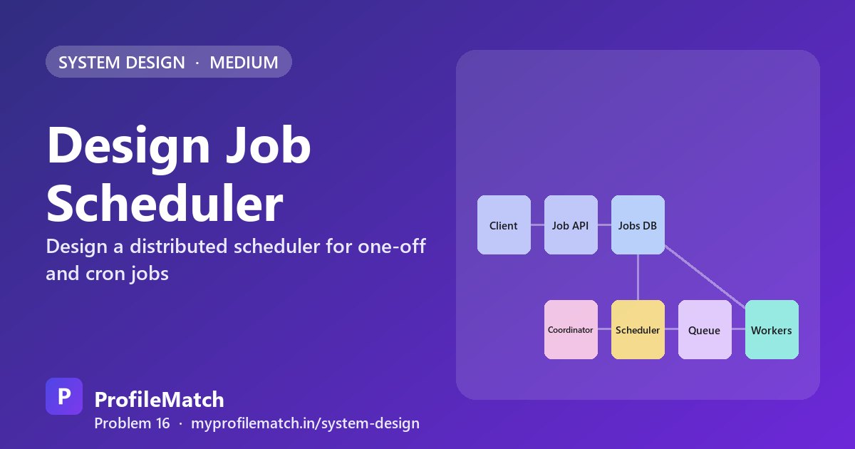 Cover illustration: Design a Job Scheduler: Running Billions of Timed Tasks Reliably