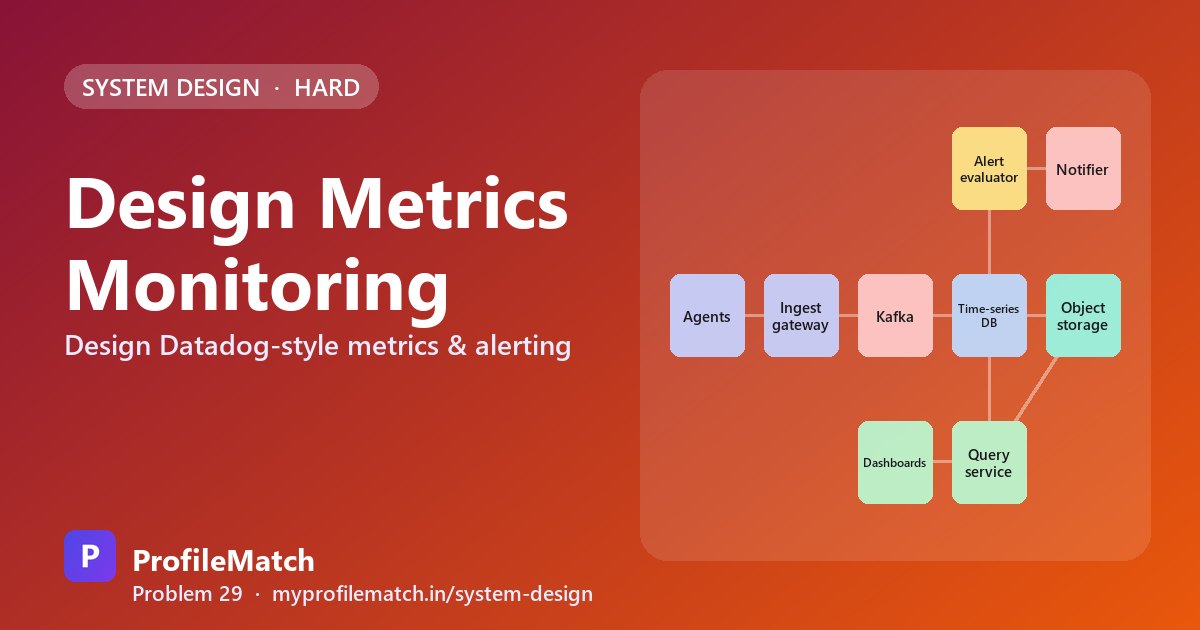 Cover illustration: Design a Metrics Monitoring System: Millions of Points Per Second