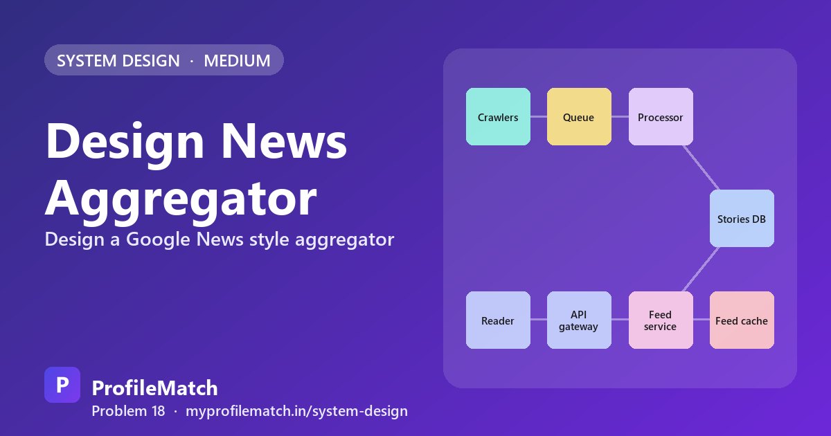 Cover illustration: Design a News Aggregator: Crawling, Dedup and Personalised Feeds