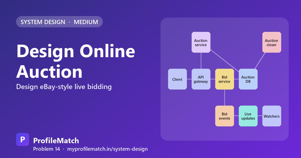 Cover illustration: Design an Online Auction: Consistent Bidding Under Last-Second Rushes