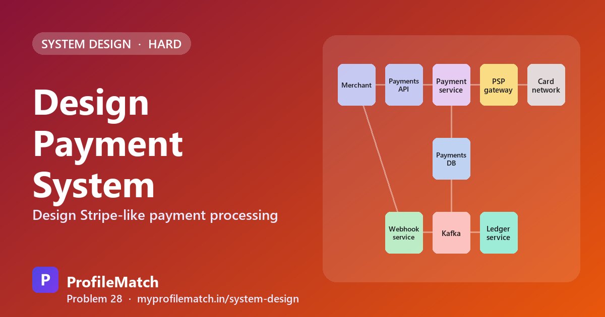 Cover illustration: Design a Payment System: Charge Exactly Once and Keep Books Balanced