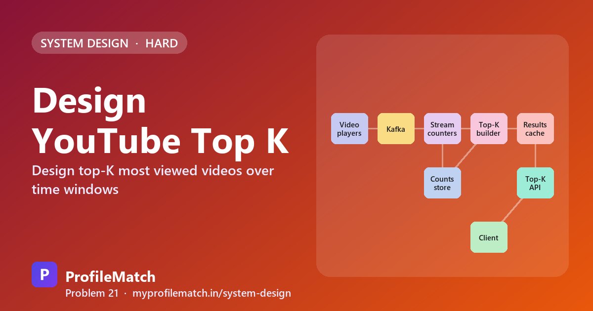 Cover illustration: Design YouTube Top K: Most Viewed Videos Over Sliding Windows